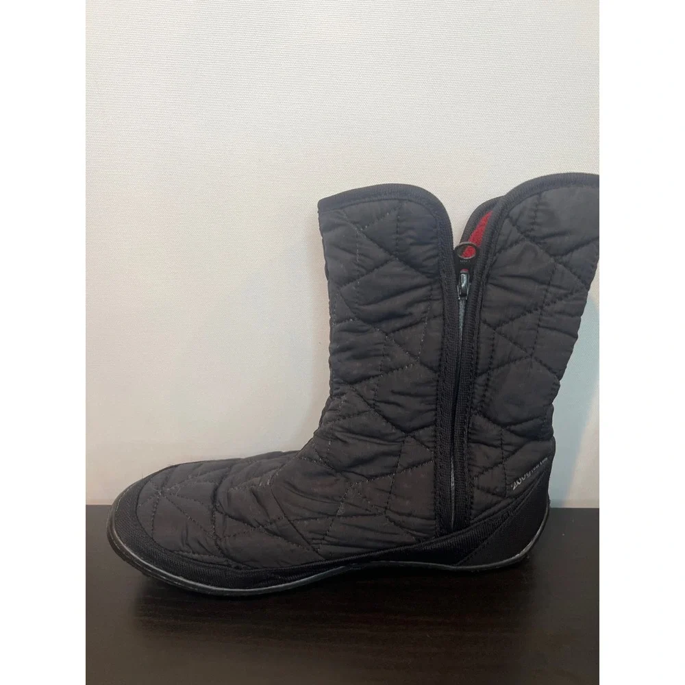 Columbia Minx Mid II Omni-Heat Winter Boots Black Quilted Waterproof Size 8.5